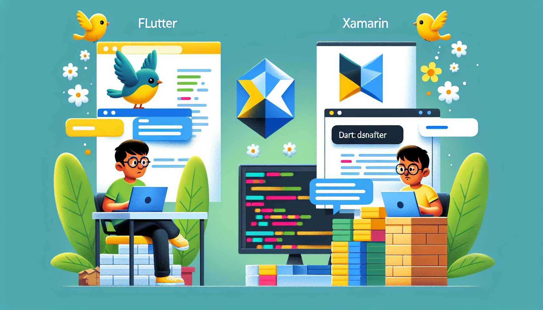 Comparação Flutter vs Xamarin: Sustentabilidade e Viabilidade do Dart em Ambientes de Desenvolvimento